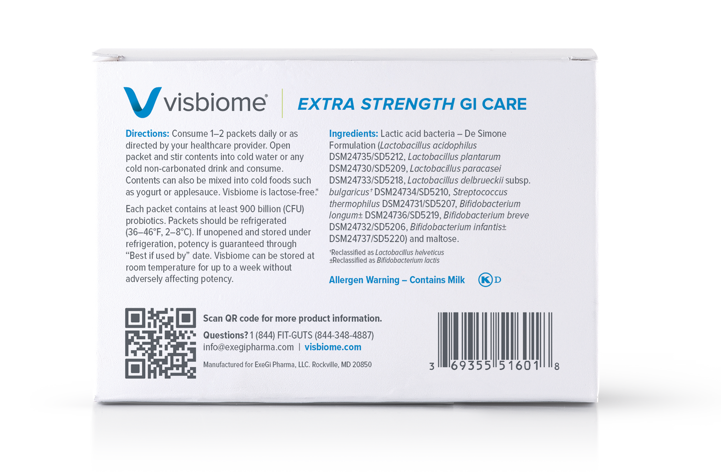 Visbiome Extra Strength GI Care