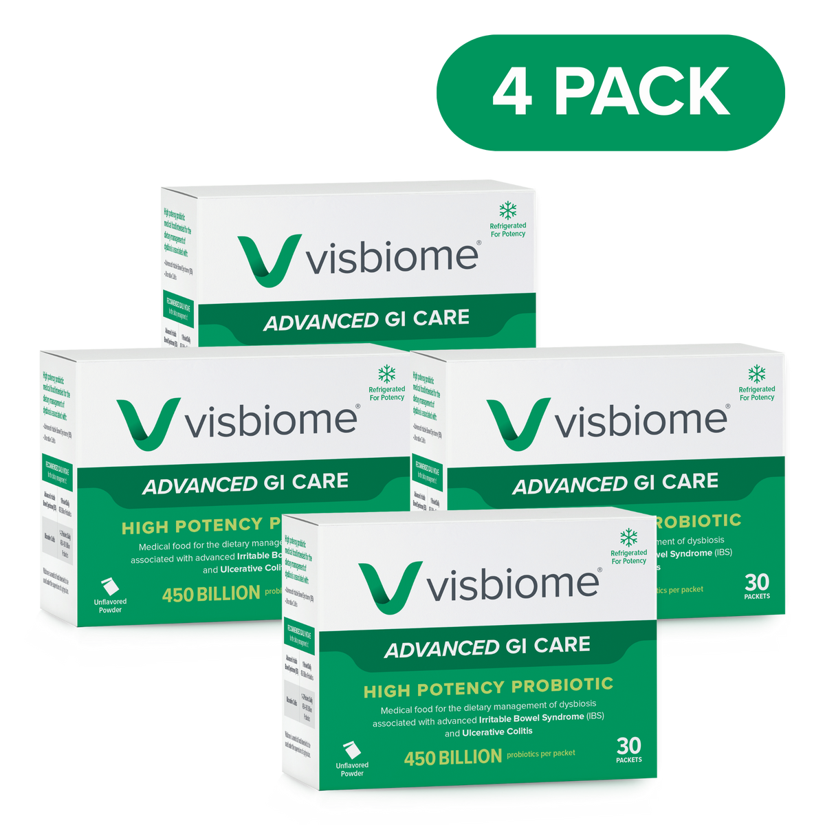 Visbiome Advanced GI Care - 4 Pack | Visbiome®