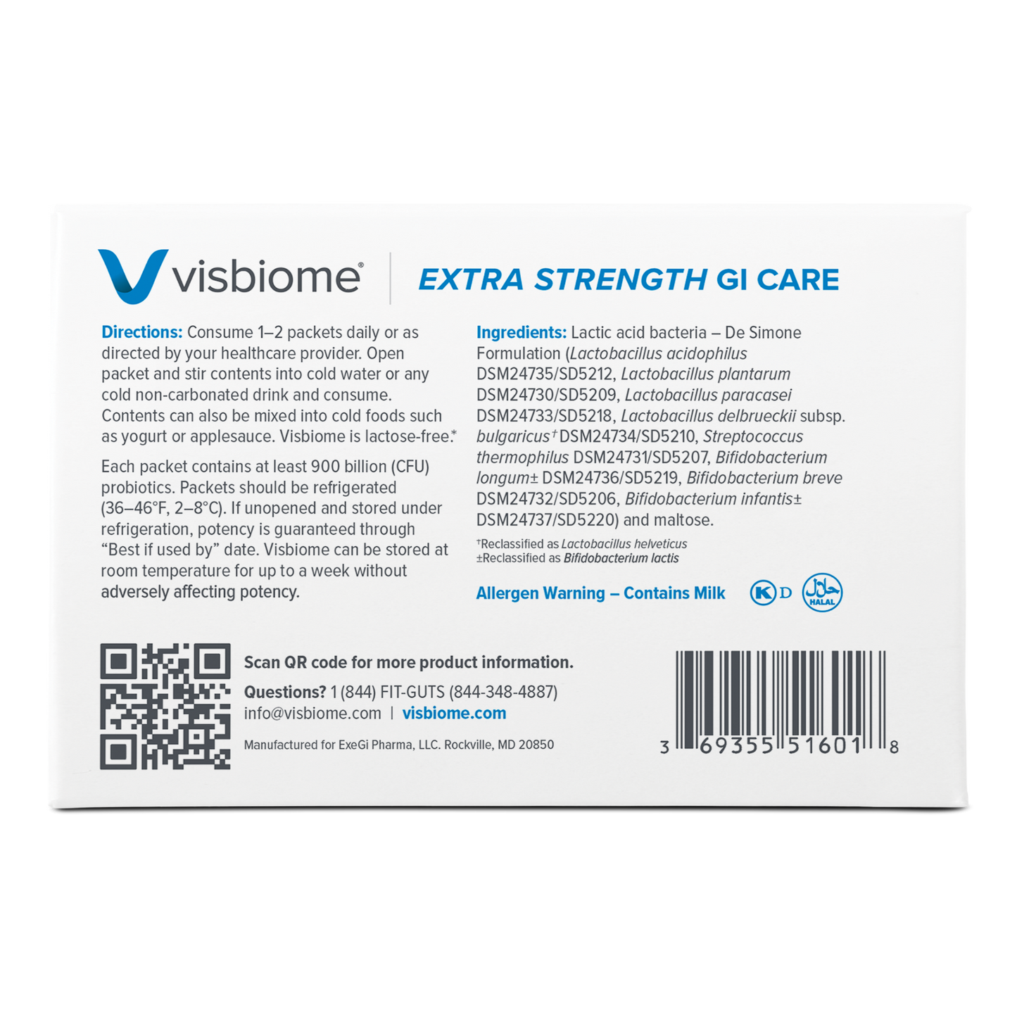 Visbiome Extra Strength GI Care